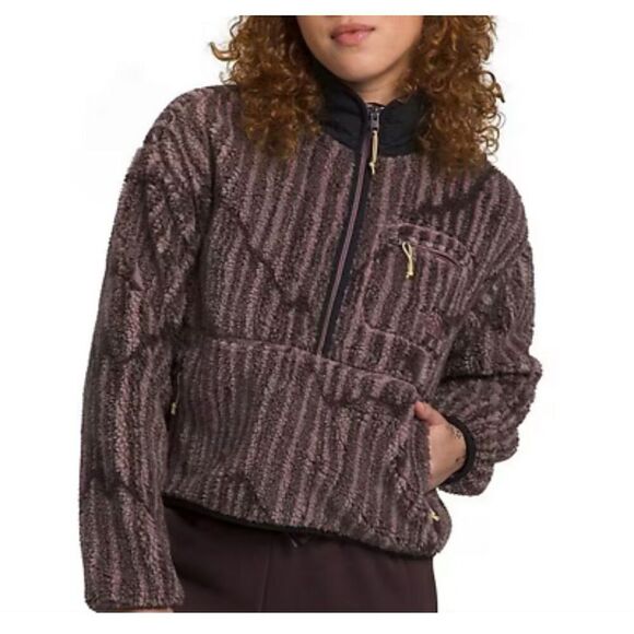 Women's The North Face Jacquard Extreme Pile 1/2 Zip Jacket small - Picture 1 of 14